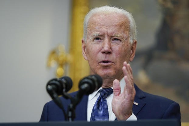 President Joe Biden discusses U.S. withdrawal from Afghanistan.