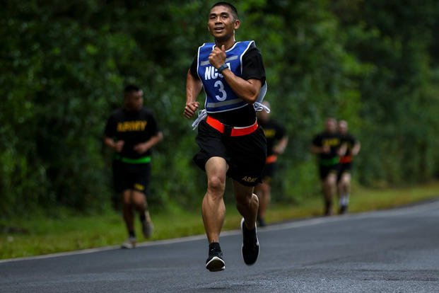 Run portion of Army physical fitness test