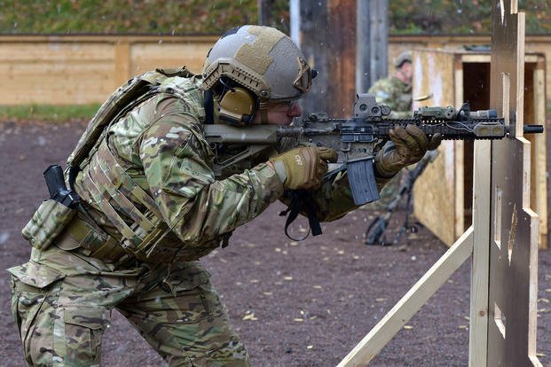 Special Operations weapons training exercise