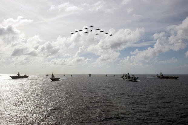 Multiple carrier operations in in the Philippine Sea