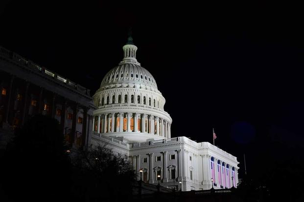 The U.S. Capitol building in Washington, D.C., sits empty