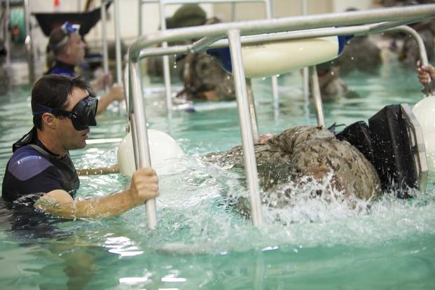 Underwater Egress Training Course on Camp Lejeune.