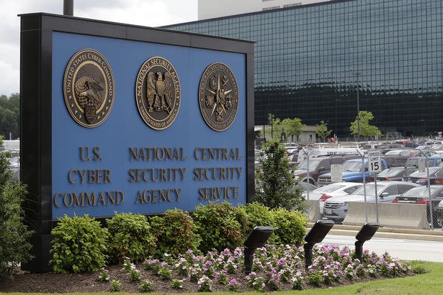 A sign stands outside the National Security Agency campus on Thursday, June 6, 2013, in Fort Meade, Maryland. (Patrick Semansky/AP Photo)