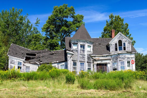 A home falls apart and is a real fixer-upper