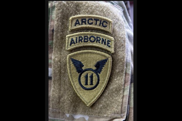 This is the 11th Airborne Division patch that Alaska soldiers will start wearing soon. 