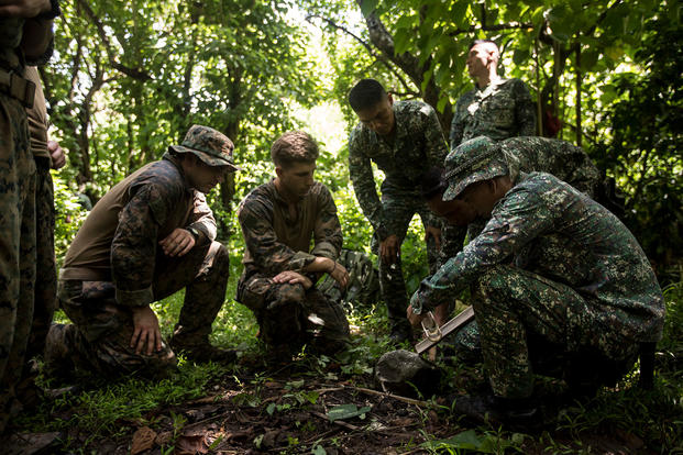 U.S. Marines at Ternate, Philippines