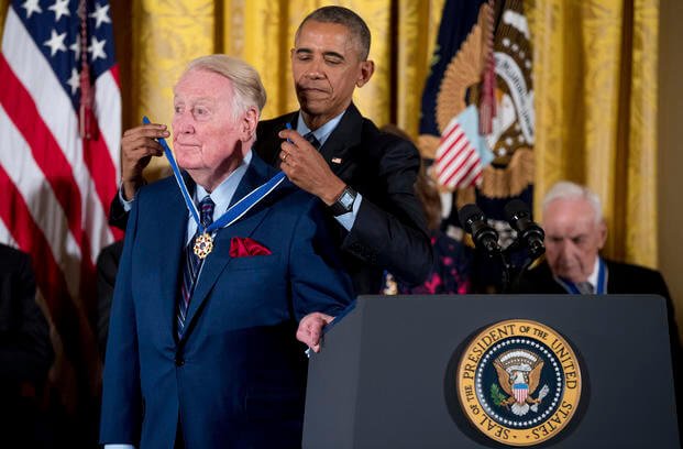 Navy Vet Vin Scully Was the Greatest Sportscaster Ever