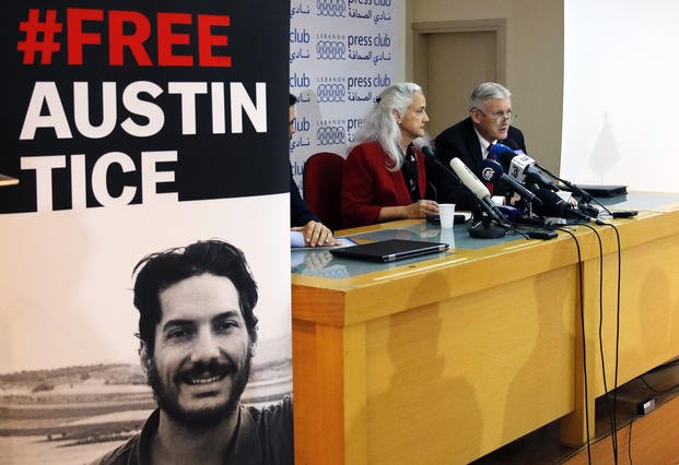 Marc and Debra Tice, the parents of Austin Tice, who is missing in Syria