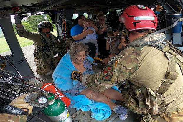 Kentucky National Guard soldiers and airmen aided in flood relief efforts