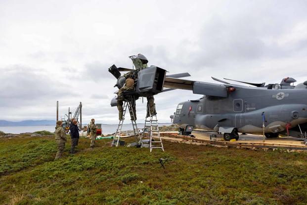 The CV-22 at the Stongodden nature preserve.