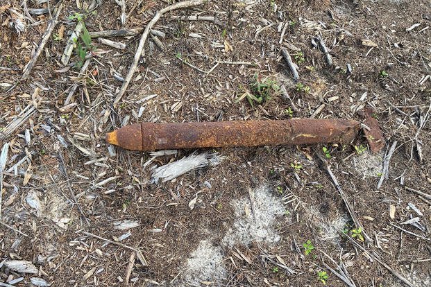 A WWII training rocket was found in a Florida yard