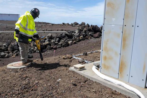 Soil excavation at the Maui Space Surveillance Complex