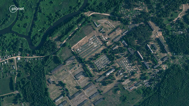 Satellite Photos, Reports Suggest Belarus Is Building an Army Camp for Wagner Fighters