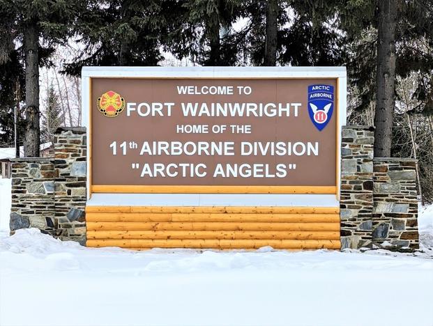 U.S. Army Garrison Alaska Fort Wainwright recently installed a new sign at the main entry point to the post.