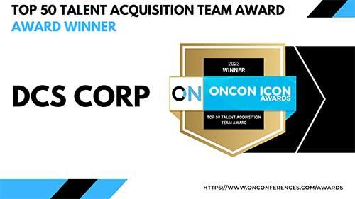 Oncon Icon Awards Top 50 Talent Acquisition Team Award Winner