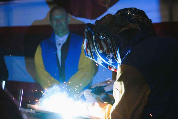 Navy and Austal Pay Tribute to Native American Leader as Keel of First Steel Ship Is Laid