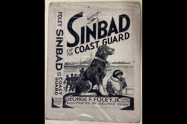 A draft of the dust jacket for Sinbad's biography, written by George Foley Jr., circa 1945. (Photo courtesy of U.S. Coast Guard Historian’s Office)