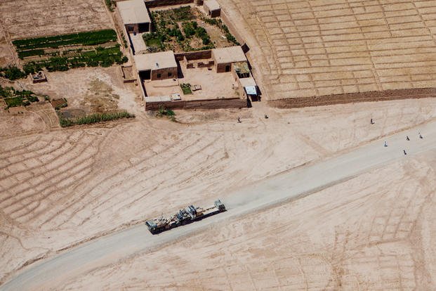Fun fact: With a trailer, the LVSR is roughly the length of one Afghan compound -- an admittedly imprecise measurement. 