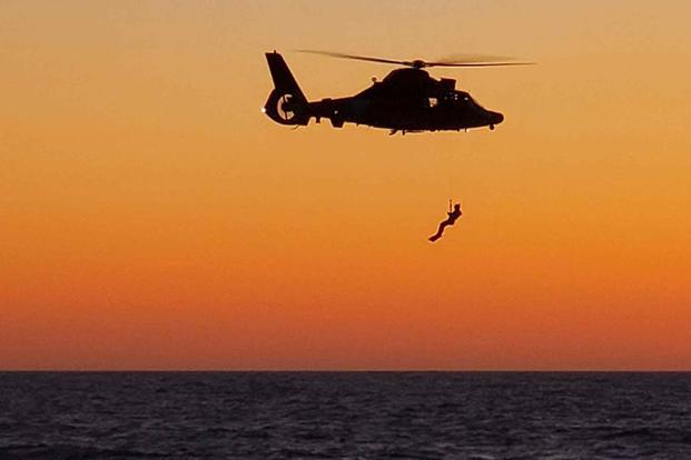 Coast Guard Sector North Bend MH-65 Dolphin helicopter