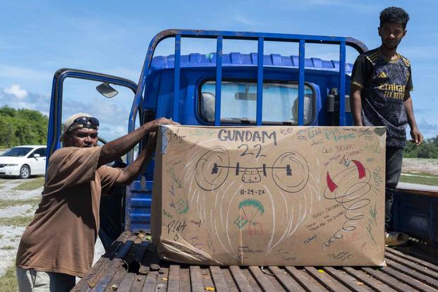 Operation Christmas Drop 2023 in Angaur, Republic of Palau