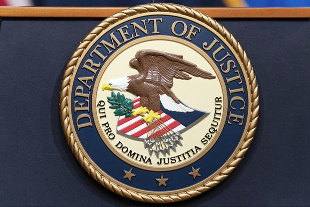 The Department of Justice seal 