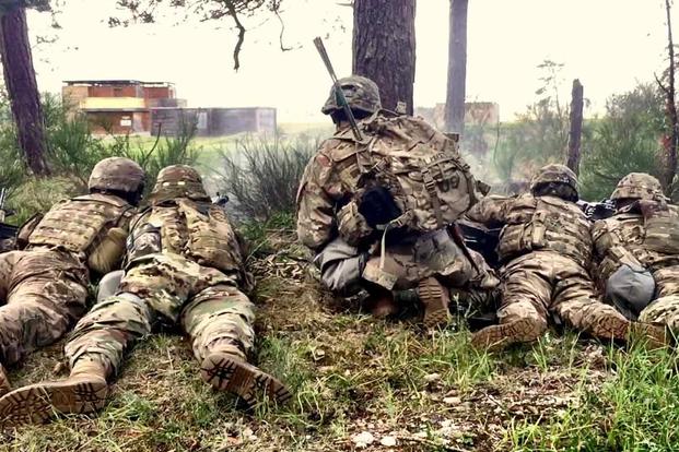 Platoon live-fire exercise at the Grafenwoehr Training Area