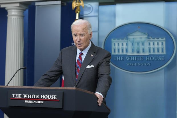 President Joe Biden take questions