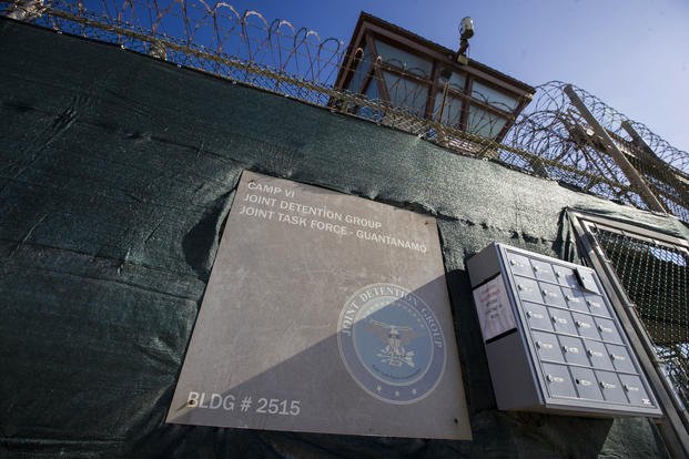 the control tower of Camp VI detention facility