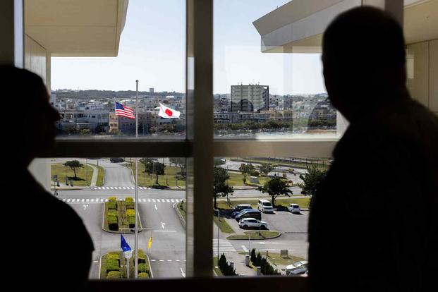 View from U.S. Naval Hospital Okinawa on Camp Foster