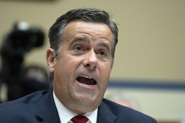 Former Director of National Intelligence John Ratcliffe, testifies before a hearing