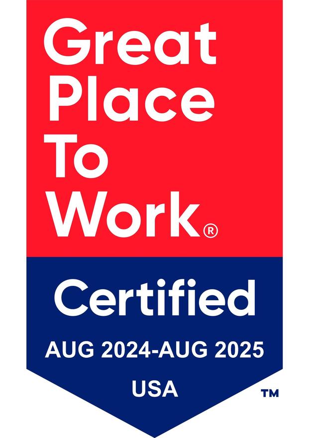 Great Place to Work Certified August 2024 - August 2025