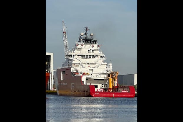 The Coast Guard's newest icebreaker, pictured on Dec. 5, is to be commissioned the Storis, a nod to the medium endurance cutter and light icebreaker Storis which, when it was decommissioned in 2007, had served for 65 years. 