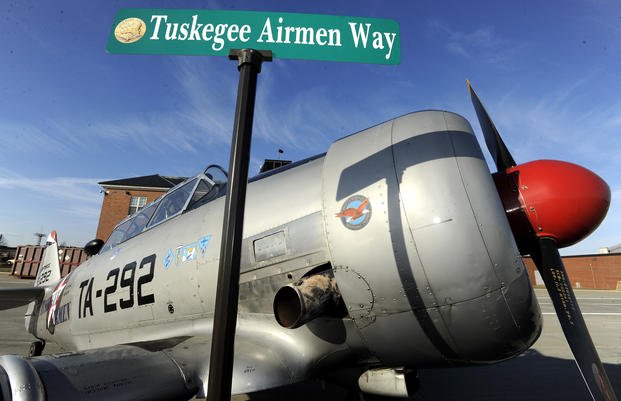 Tuskegee Airmen Way street sign 