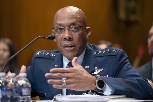  Chairman of the Joint Chiefs of Staff Air Force Gen. CQ Brown