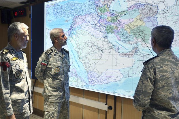military leadership of Iran meet in Zolfaghar central headquarters, Iran