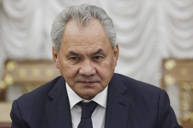 Russian Security Council Secretary Sergei Shoigu attends the Security Council meeting in Moscow, Russia