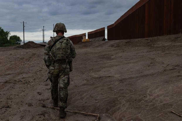 Army National Guardsman near Rio Grande City