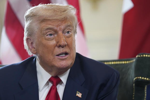 President Donald Trump meets with Britain's Prime Minister Keir Starmer