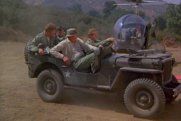 Those bubble-canopy Bell 47 helicopters weren't the only vehicles in ‘M*A*S*H.’ 