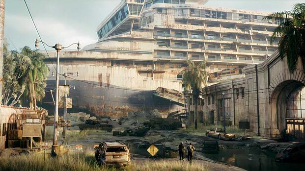 Artwork of a ship in The Last Of Us Online