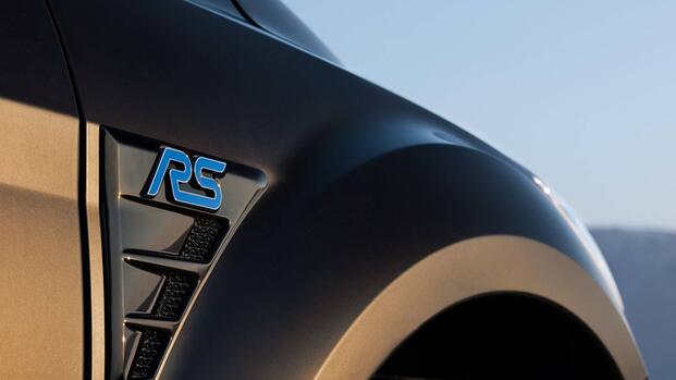 2010 Ford Focus RS500 Matte Black Fender Badge