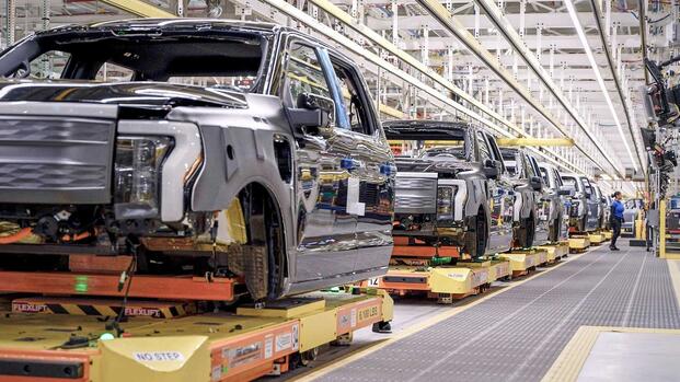 Ford F-150 Lightning production line