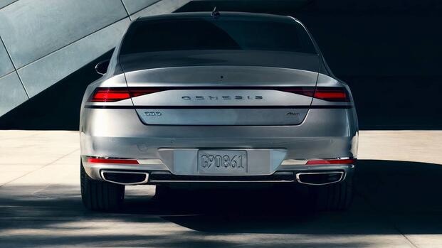 2025 Genesis G90 Silver Rear View