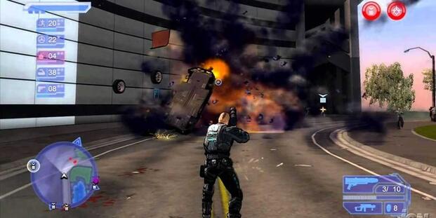 Agent shooting a car