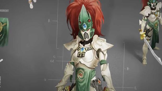 total war warhammer 40,000 aeldari howling banshee