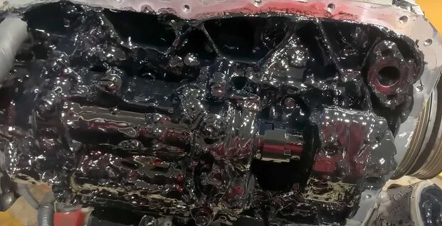 Bottom end of an engine that never had an oil change