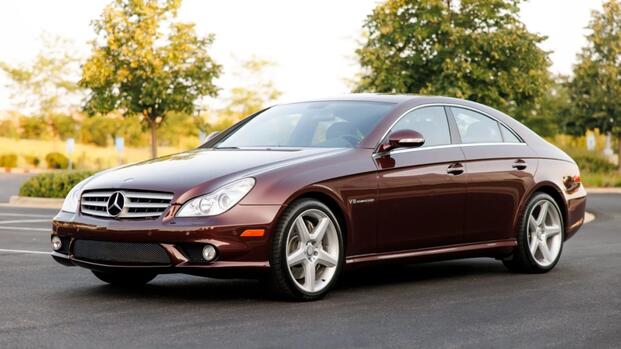 2006 Mercedes-Benz CLS 55 AMG Front Angle Burgundy