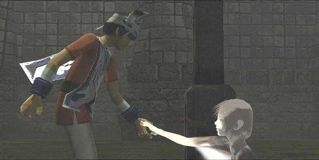 Ico taking Yorda by the hand