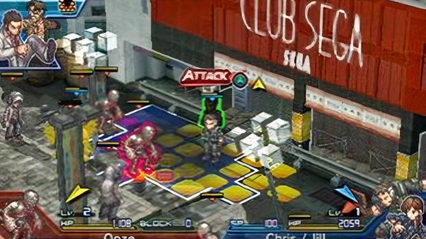 Moving on a grid in Project X Zone 2