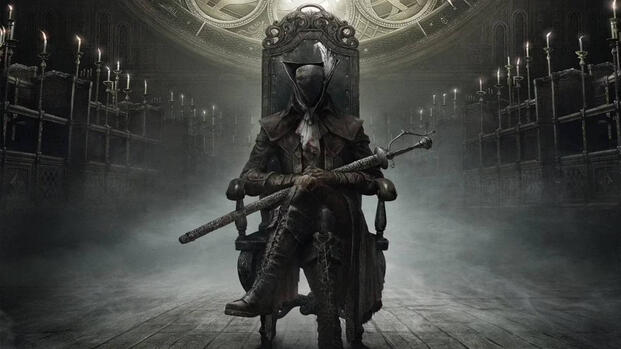 Bloodborne Character Sits In Throne-Like Chair  (1)